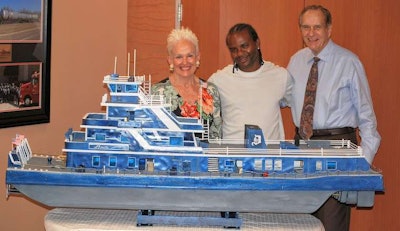 Brian Matthews created a custom boat for Don and Barbara Daseke. (Photo by Greg Hirsch/Image Courtesy of Daseke)