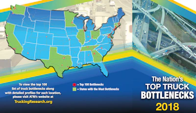 USA's Top Truck Bottlenecks for 2018
