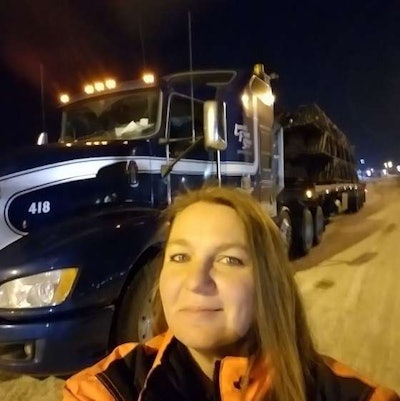 Bethany Ranchool and her Leavitts truck.