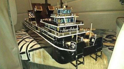 This boat, which Matthews named 'Who Dat,' is a tribute to the New Orleans Saints. (Image Courtesy of Brian Matthews)
