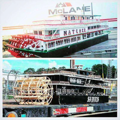 Matthews builds custom paddlewheels for some of his boats. (Image Courtesy of Brian Matthews)