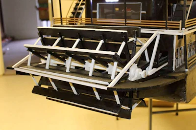 Matthews built a custom paddlewheel for his 'Who Dat' boat. (Image Courtesy of Daseke/Brian Matthews)