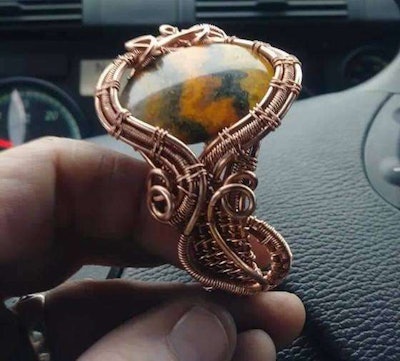 Shult was inspired to start making jewelry by a woman who owned a truck stop in Oregon and created her own custom jewelry pieces. (Image Courtesy of Natalie Shult)