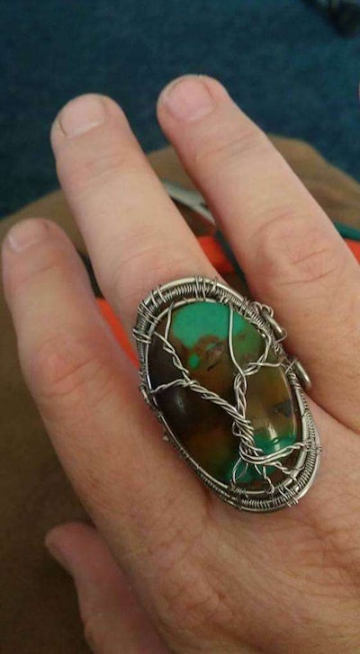 Shult makes collars, necklaces, rings and other custom pieces. (Image Courtesy of Natalie Shult)