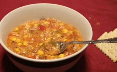 Sidetracked Sarah‘s Crock-Pot Stuffed Pepper Soup