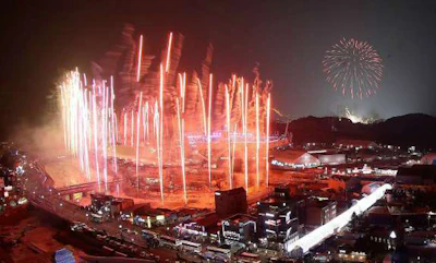 Part of 2018 Winter Olympics opening ceremonies