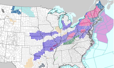 Much of the U.S. is under a winter storm watch tonight and Wednesday.