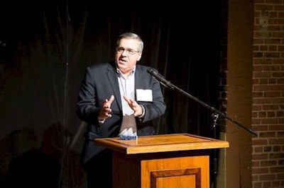 Maverick's COO John Culp spoke before drivers and their families during the banquet. (Image Courtesy of Maverick)