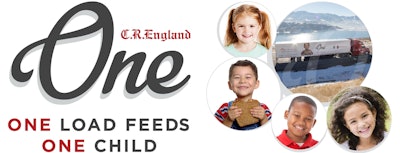 C.R. England will make a donation to one of its partnering food banks each time a driver completes a delivery.