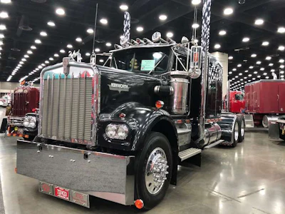 Bill Goullon's 1981 Kenworth W900A is on display at MATS.