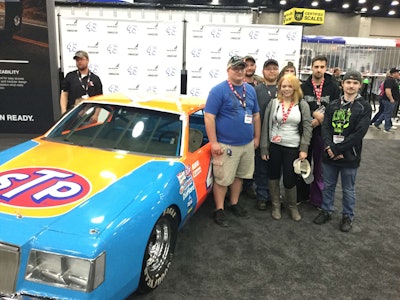 Folks at MATS pose with the 1981 Buick Regal Richard Petty made famous on NASCAR tracks