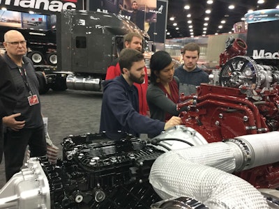 MATS lets attendees get up close to inspect equipment at the Mack booth