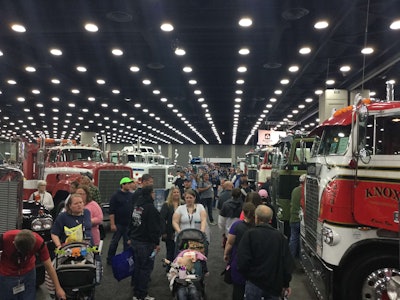 Crowded show floor at MATS on Saturday
