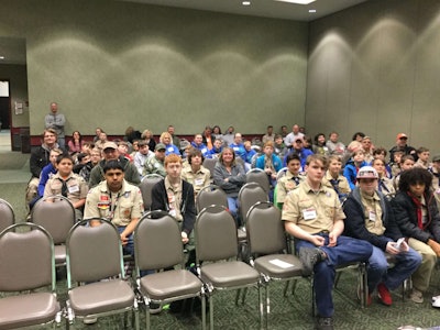 Boy Scouts earned merit badges at MATS