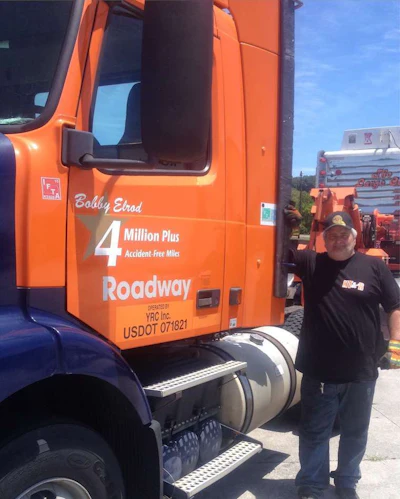 Bobby Elrod, pictured, was assigned a truck after he reached four million accident-free miles. (Image Courtesy of Bobby Elrod)