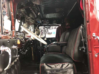 Howard completely redid the truck's interior.