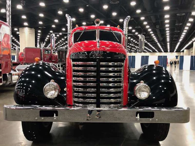 Dan VanNess' General Motors Truck is red with black detail.