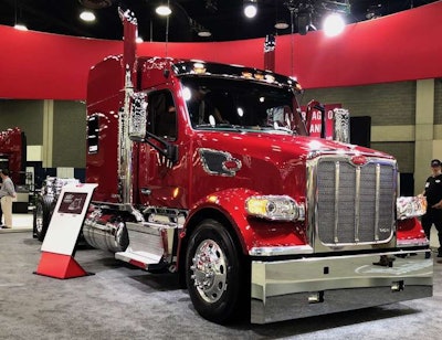 The exact Model 567 Heritage that Peterbilt gave away was available for viewing at the company's booth during MATS.