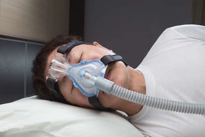 A CPAP device forces air into the lungs while sleeping, counteracting the effects of sleep apnea.