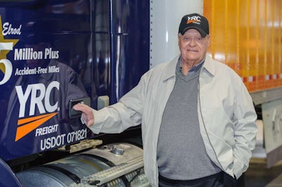Bobby Elrod was recognized by YRC Freight at an event Tuesday. (Image Courtesy of YRC Freight)