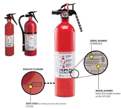 What to look for in fire extinguisher recall