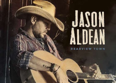 Cover art for Jason Aldean’s “Rearview Town”