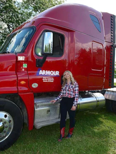 Susie De Ridder and her company truck. (Image Courtesy of Susie De Ridder)