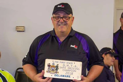 FedEx Freight driver Louis Lockard took first place in the 3-Axle class. (Image Courtesy of Delaware Motor Transport Association)