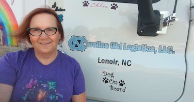 Owner-operator Donna Brackbill operates Carolina Girl Logistics.