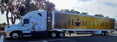 Brackbill has hauled for big-name shows such as Hamilton. (Image Courtesy of Donna Brackbill)