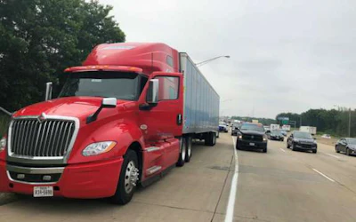 The 2019 International stopped by Indiana State Police Wednesday. (ISP photo)