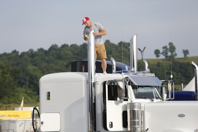 The 36th annual Shell ROTELLA SuperRigs truck contest is under way at White’s Travel Center in Raphine, Virginia through Saturday. White’s is situated just off Interstates 81 and 64.