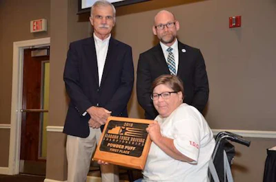 TCW's Angela Gardner, center, won the Ladies SUV Challenge. (Image Courtesy of Alabama Trucking Association/Facebook)