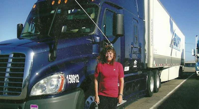 Owner-operator Carolyn Carroll is leased to Swift, where she works as a driver trainer. (Image Courtesy of Carolyn Carroll)