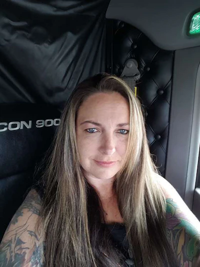 Company driver Jannie Claypool makes more money hauling explosives for Fleenor Brothers than she did when she was an owner-operator.