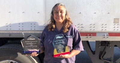 Loretta Bruyere was named grand champion at the New Mexico TDC. (Image Courtesy of New Mexico Trucking Association)