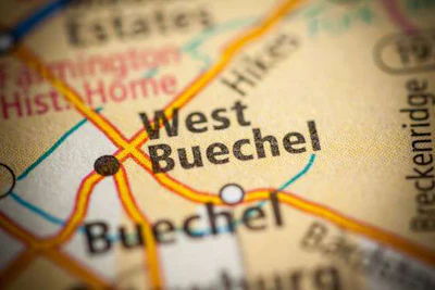 Map of west Buechel
