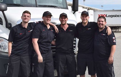 Left to right: Billy Hicks, Joey Hicks, Joe Hicks, Anthony Hicks and Dave DiLorenzo. (Image Courtesy of XPO Logistics)