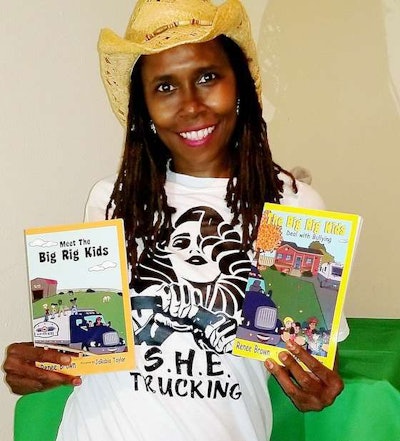 Renee Brown, a former company driver, has released two books in her Big Rig Kids series. A third book is due out in the fall. (Image Courtesy of Renee Brown)