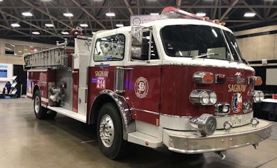 Steve Dalpe's 1941 American LaFrance 550 CC has an American LaFrance 420 C.I.D. in-line eight-cylinder engine and a four-speed transmission.