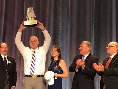 Scott Woodrome, a FedEx Freight driver from Ohio, was named the Bendix Grand Champion of the 2018 National Truck Driving Championships. (Photo by John Sommers II)