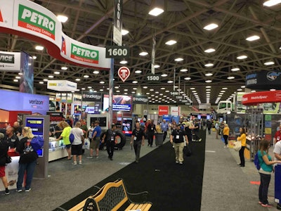 Guests filled the Great American Trucking Show when the doors opened at noon Thursday.