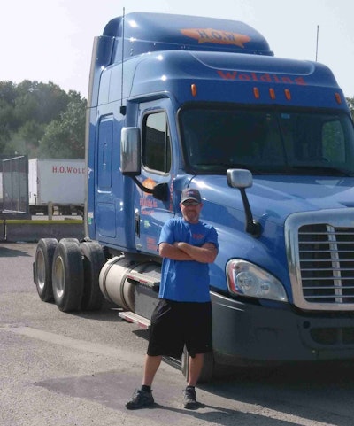 Trucking’s Top Rookie finalist Matthew Donahue signed on with H.O. Wolding after graduating trucking school. (Image Courtesy of Matthew Donahue)