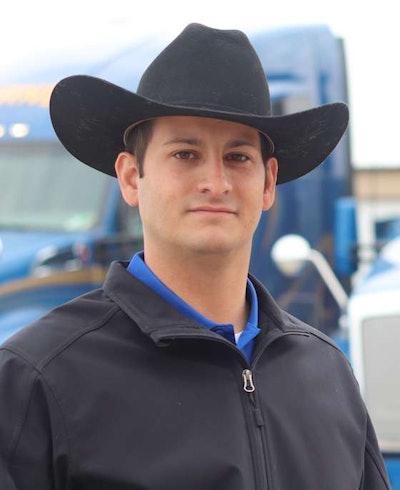Quinton Ward is the winner of this year’s Transition Trucking award. (Image Courtesy of Werner Enterprises)
