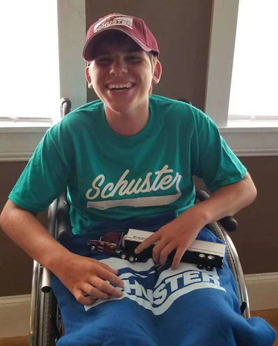 Dakota also received gifts from Schuster. (Image Courtesy of Peggy Cadd)