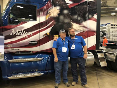 Teegarden, left, and McCuddy, right, are both military veterans.