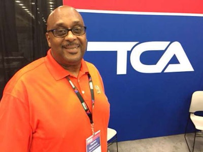 Stephen Richardson of Tennessee-based Big G Express was named Company Driver of the Year in March. He was at the Truckload Carriers Association's booth at GATS to talk with potential candidates for this year’s contest, which opens this fall.