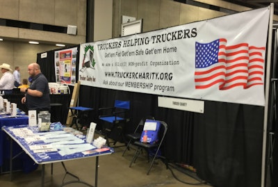 Among the many booths at GATS were many, like Trucker Charity, that help truckers in need.