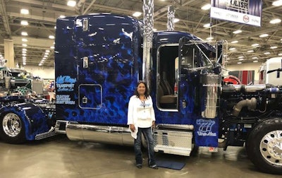 Suzanne Rodriquez designed her husband, Ray's, work truck.