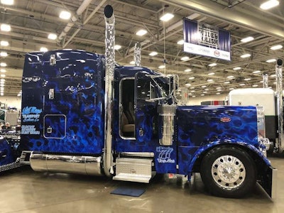 The truck won first place in the Bobtail - 2000 and Older category in the Pride & Polish competition at GATS.